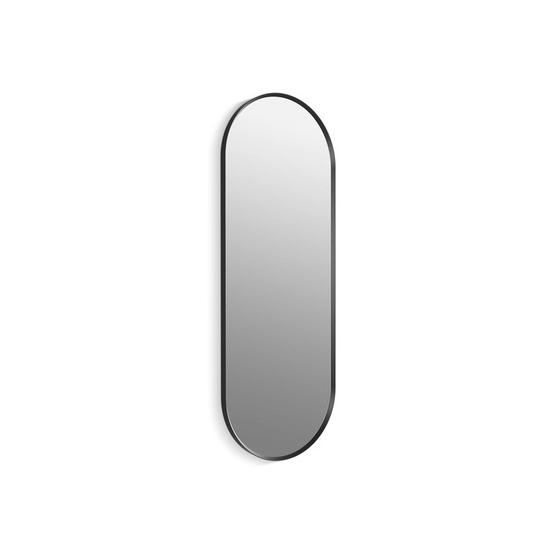 KOHLER K-31373-BLL Essential 22" X 60" Capsule Decorative Mirror In Matte Black