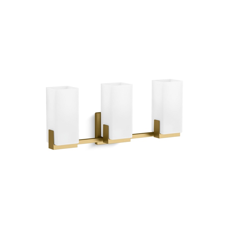 KOHLER K-31494-SC03-2GL Honesty Three-Light Sconce In Brushed Moderne Brass