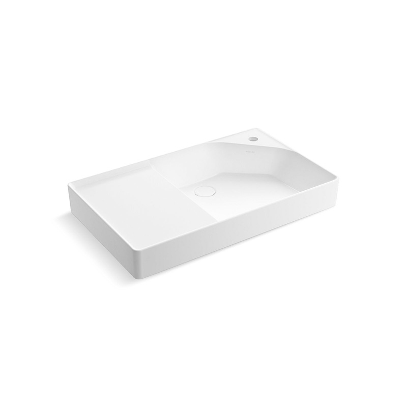 KOHLER K-31557-0 Spacity 30" Fireclay Vanity Top With Integrated Square Sink In White