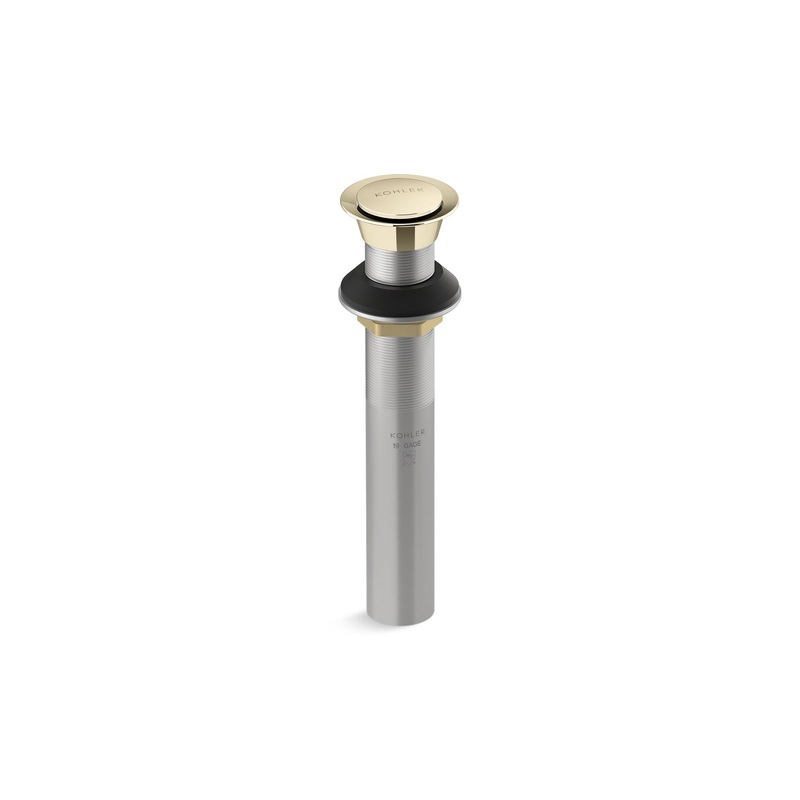 KOHLER K-33151-AF Clicker Drain Without Overflow In Vibrant French Gold