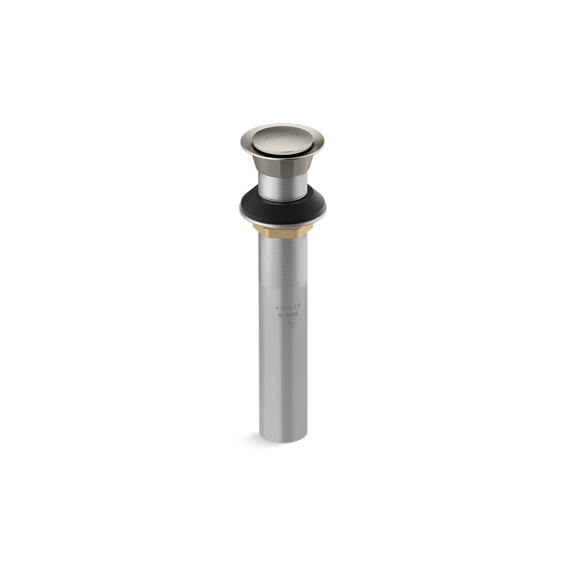 KOHLER K-33151-BN Clicker Drain Without Overflow In Vibrant Brushed Nickel