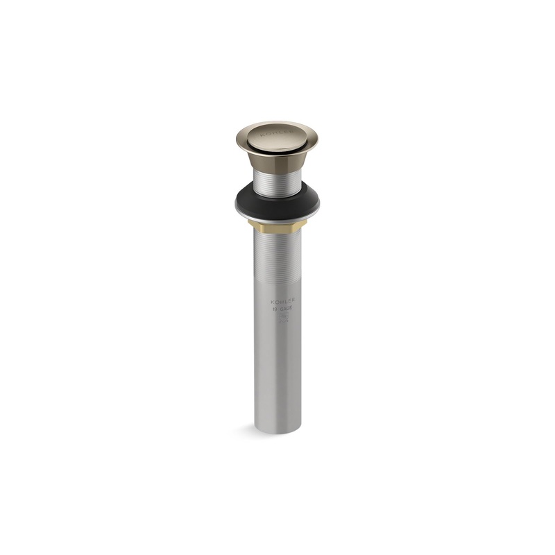 KOHLER K-33151-BV Clicker Drain Without Overflow In Vibrant Brushed Bronze