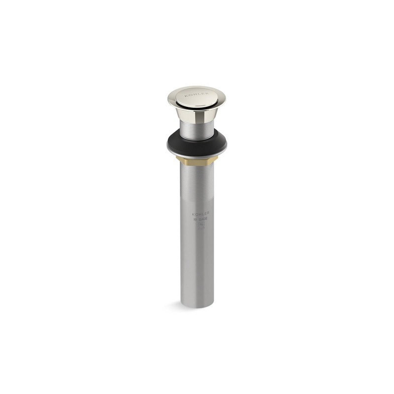 KOHLER K-33151-SN Clicker Drain Without Overflow In Vibrant Polished Nickel