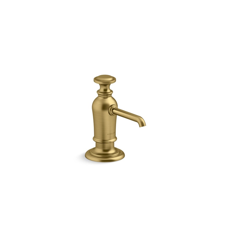 KOHLER K-35759-2MB Artifacts Soap/Lotion Dispenser In Vibrant Brushed Moderne Brass