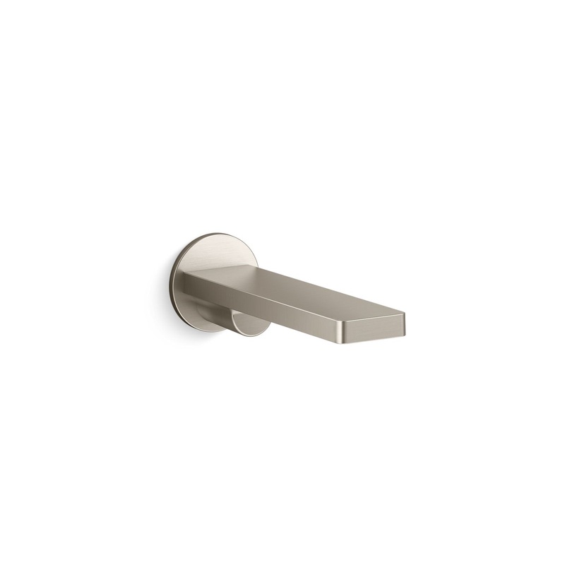 KOHLER K-73120-BN Composed Wall-Mount Bath Spout In Vibrant Brushed Nickel
