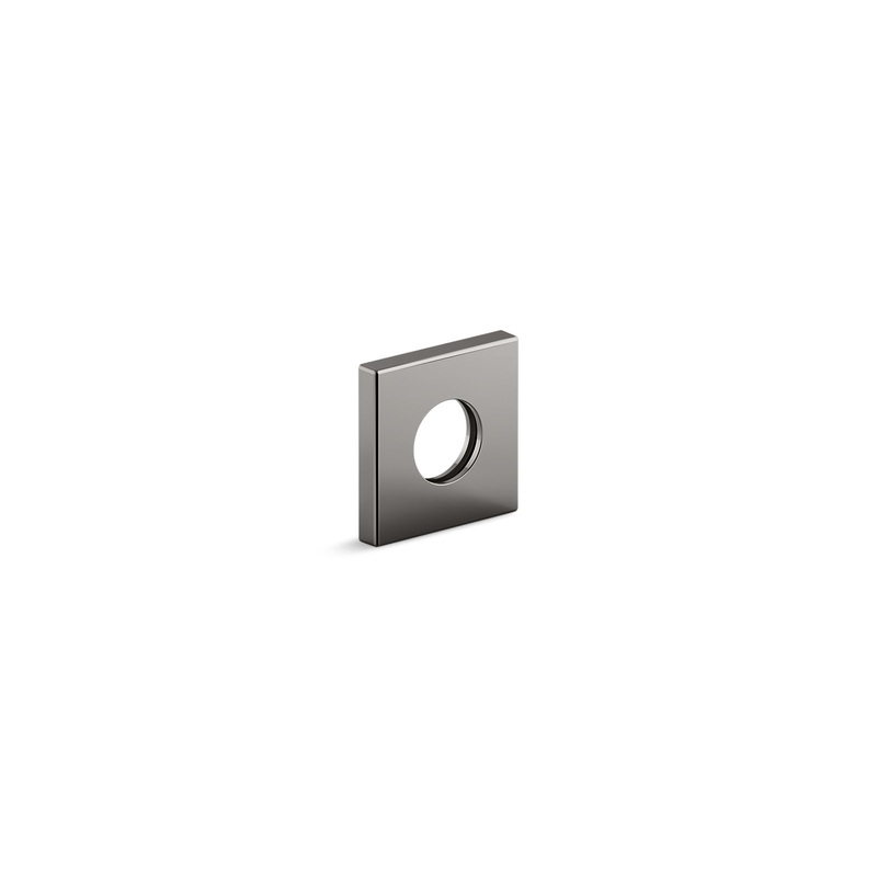 KOHLER K-76335-TT Shower Arm Trim Kit, Square In Vibrant Titanium