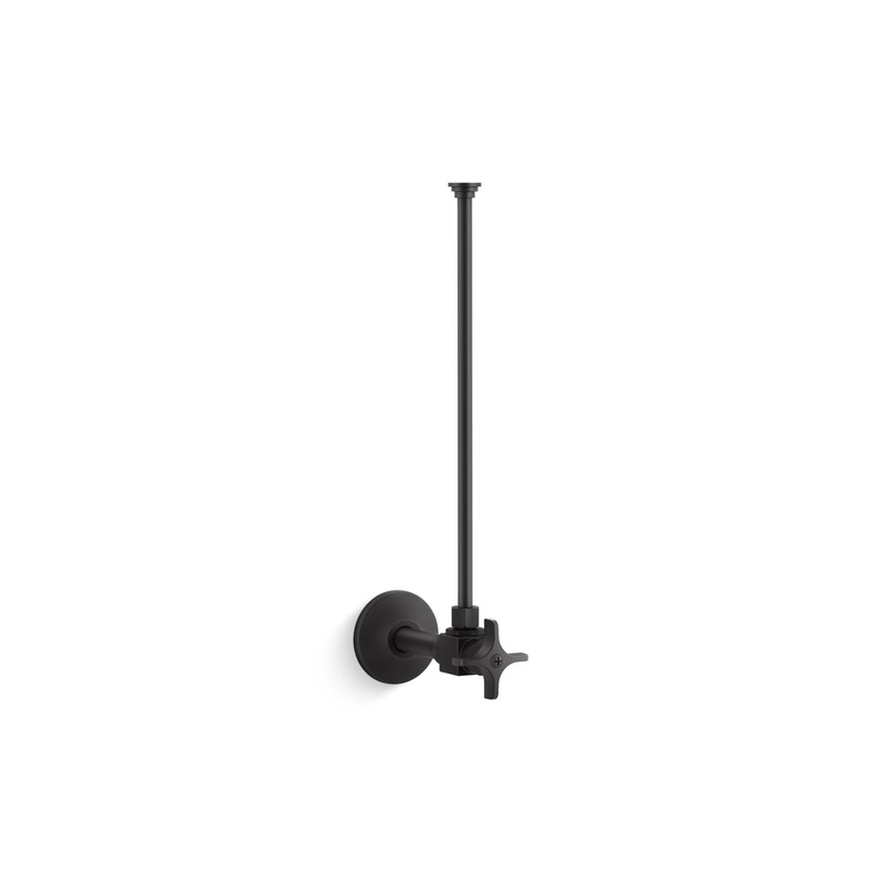 KOHLER K-7637-BL 3/8" Npt Angle Supply With Stop And Annealed Vertical Tube In Matte Black