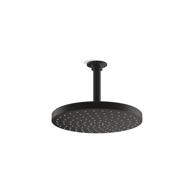 KOHLER K-76465-Y-BL Awaken 10" Single-Function Rainhead, 2.5 Gpm In Matte Black