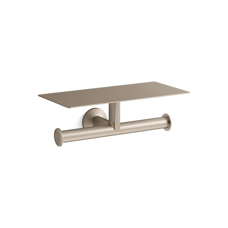 KOHLER K-78384-BV Components Covered Double Toilet Paper Holder In Vibrant Brushed Bronze