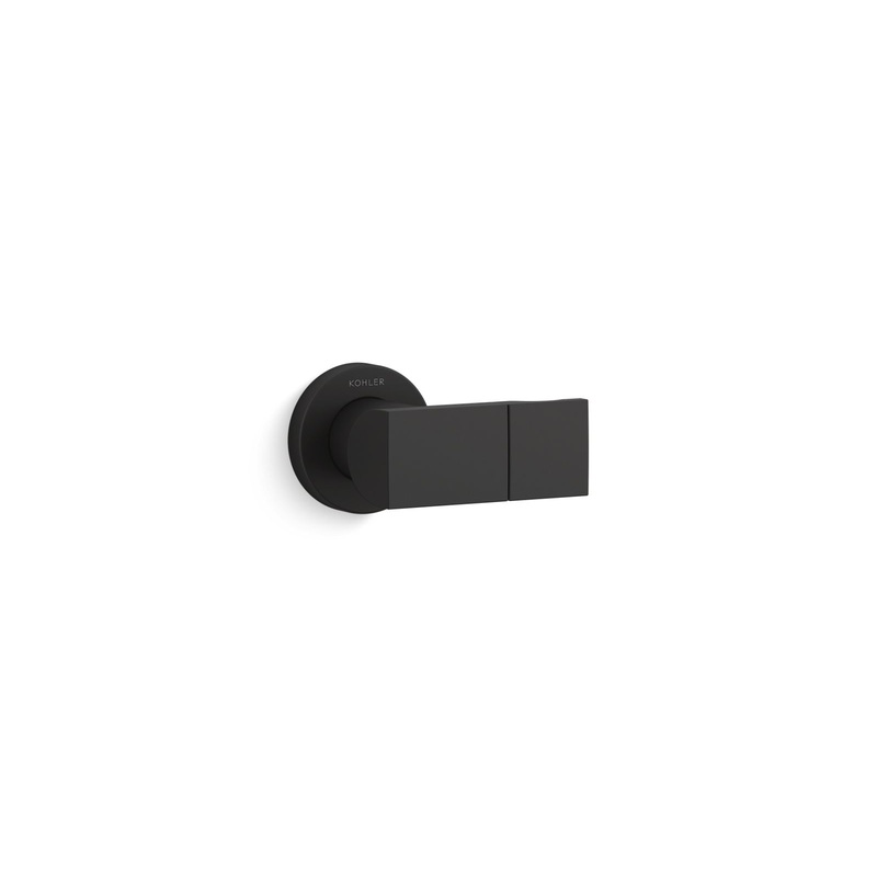 KOHLER K-98349-BL Exhale Adjustable Wall Holder In Matte Black