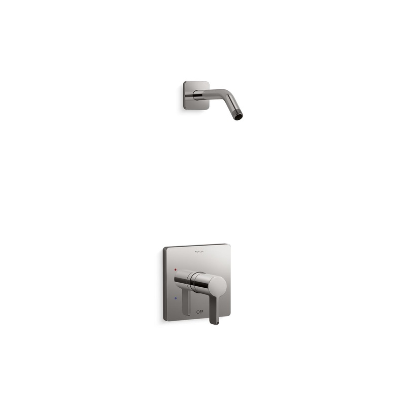 KOHLER K-TLS23503-4-TT Parallel Rite-Temp Shower Trim Kit, Without Showerhead In Vibrant Titanium