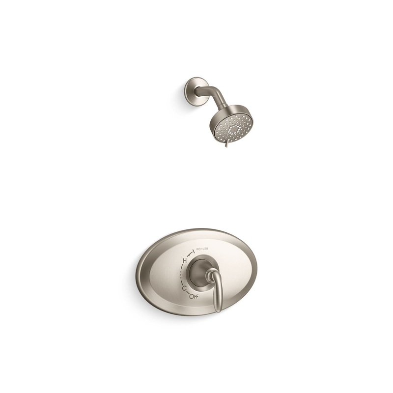 KOHLER K-TS21947-4Y-BN Remodel Rite-Temp Shower Trim Kit, 2.5 Gpm In Vibrant Brushed Nickel