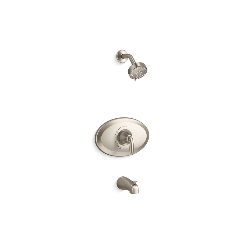 KOHLER K-TS21948-4Y-BN Remodel Rite-Temp Bath And Shower Trim Kit, 2.5 Gpm In Vibrant Brushed Nickel