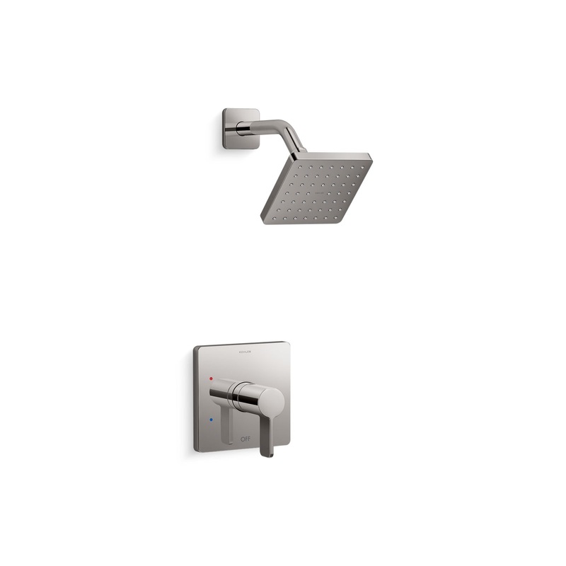KOHLER K-TS23503-4G-TT Parallel Rite-Temp Shower Trim Kit With Lever Handle,1.75 Gpm In Vibrant Titanium