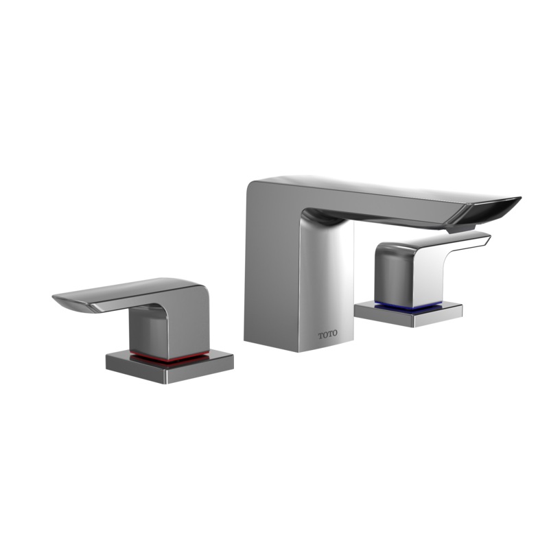 TOTO TLG02201U#CP Gr Series 1.2 Gpm Two Handle Widespread Bathroom Sink Faucet With Drain Assembly - Polished Chrome
