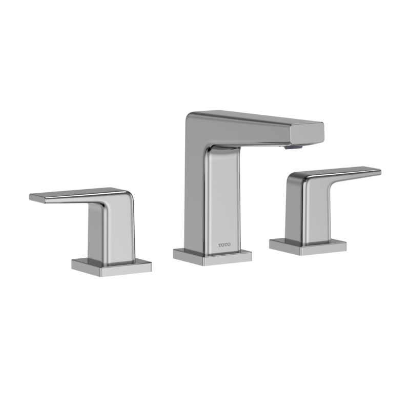 TOTO TLG10201U#CP Gb Series 1.2 Gpm Two Handle Widespread Bathroom Sink Faucet With Drain Assembly - Polished Chrome