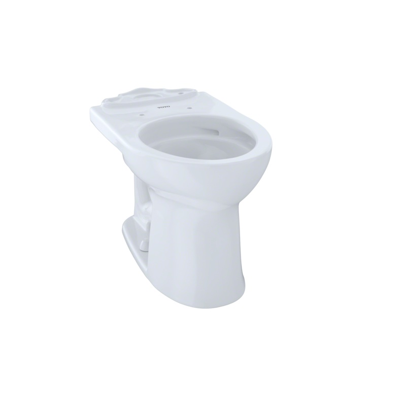 TOTO C453CUFG#01 Drake Ii Universal Height Round Toilet Bowl With Cefiontect - Cotton White