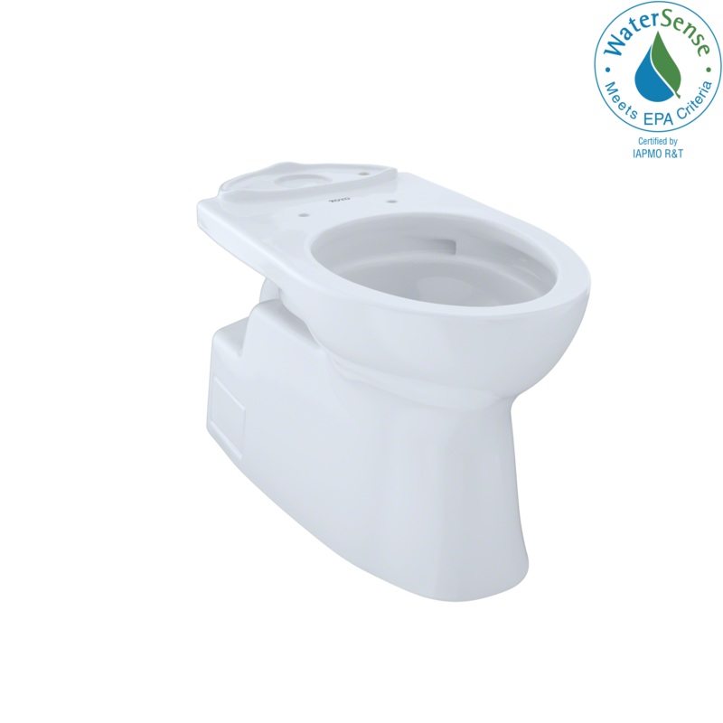 TOTO CT474CUFG#01 Vespin II Universal Height Elongated Skirted Toilet Bowl with CEFIONTECT , Cotton White
