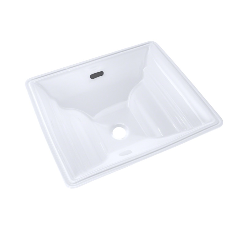 TOTO LT626G#01 Aimes Rectangular Undermount Bathroom Sink with CEFIONTECT , Cotton White