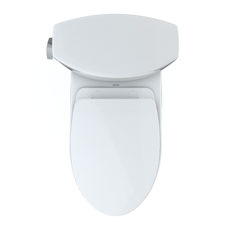 TOTO MS474124CEFG#01 Vespin Ii Two-Piece Elongated 1.28 Gpf Universal Height Toilet With Cefiontect And Ss124 Softclose Seat - Cotton White