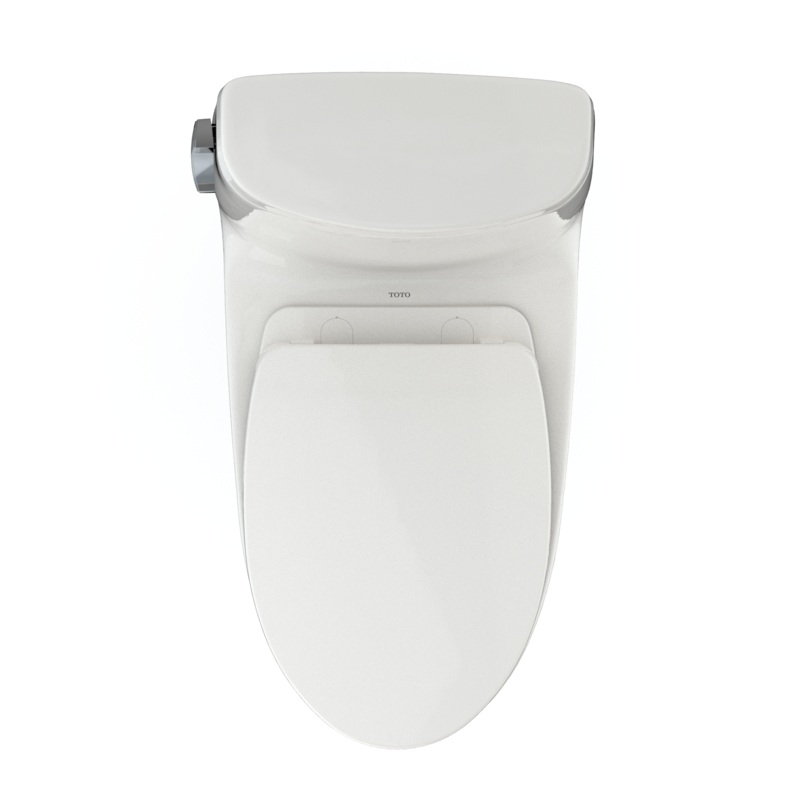 TOTO MS604124CEFG#11 Ultramax Ii One-Piece Elongated 1.28 Gpf Universal Height Toilet With Cefiontect And Ss124 Softclose Seat - Colonial White