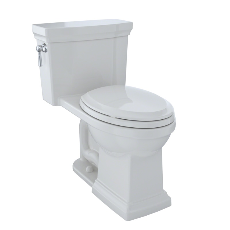 TOTO MS814224CEFG#11 Promenade Ii One-Piece Elongated 1.28 Gpf Universal Height Toilet With Cefiontect - Colonial White