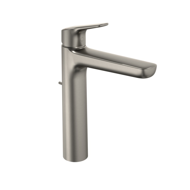 TOTO TLG03305U#BN Gs Series 1.2 Gpm Single Handle Bathroom Faucet For Vessel Sink With Comfort Glide Technology And Drain Assembly - Brushed Nickel