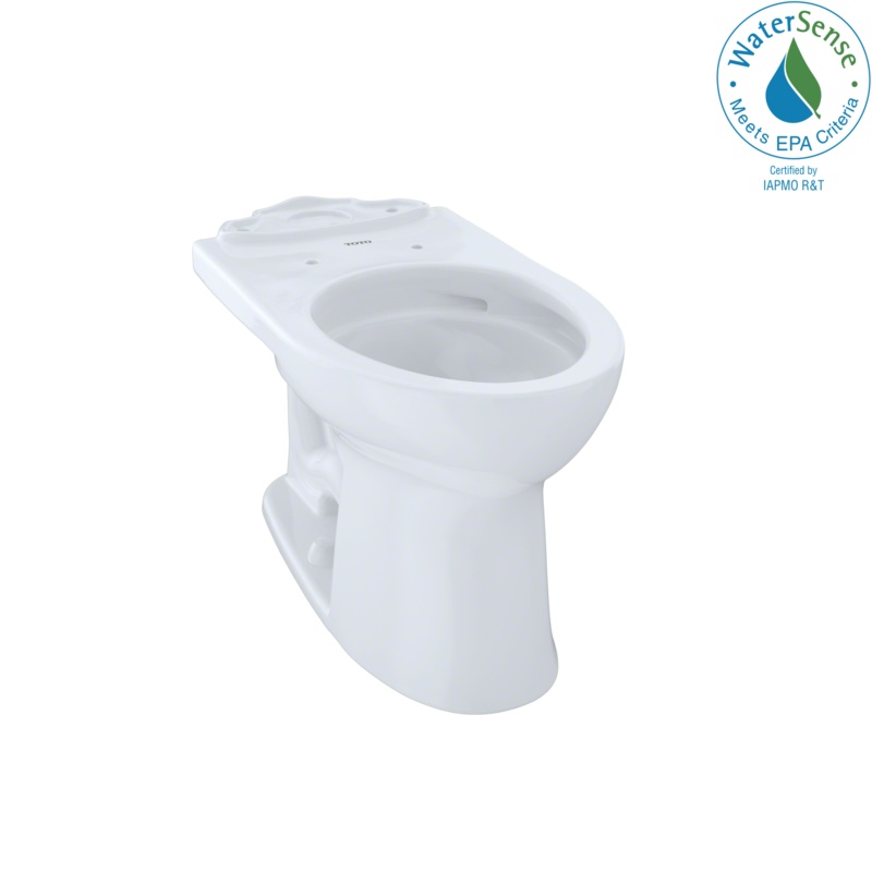 TOTO C454CUFG#01 Drake II Universal Height Elongated Toilet Bowl with CEFIONTECT , Cotton White