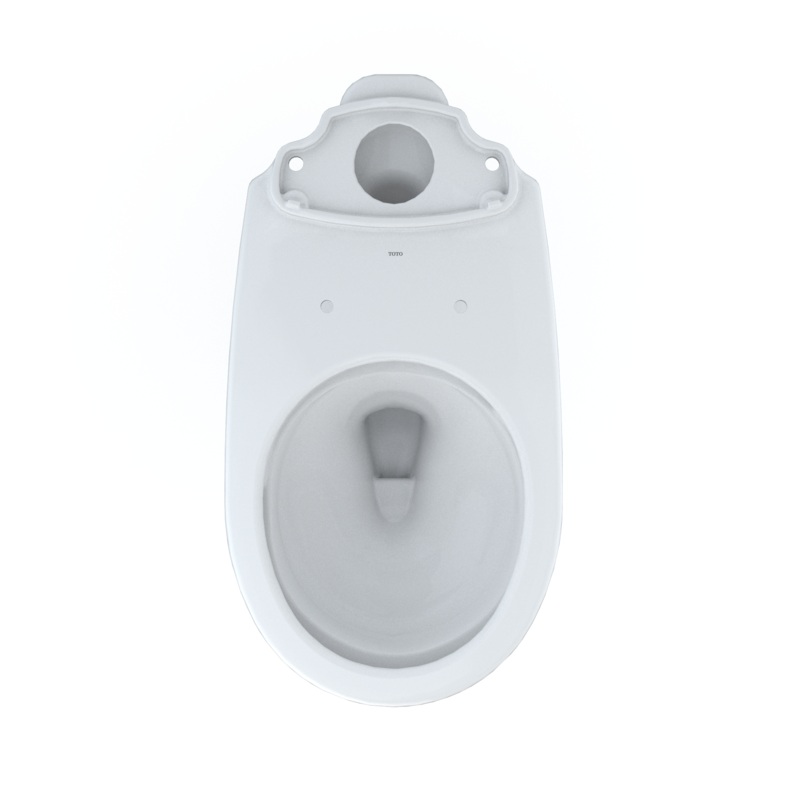 TOTO C775CEFG#01 Drake Round Tornado Flush Toilet Bowl With Cefiontect - Cotton White