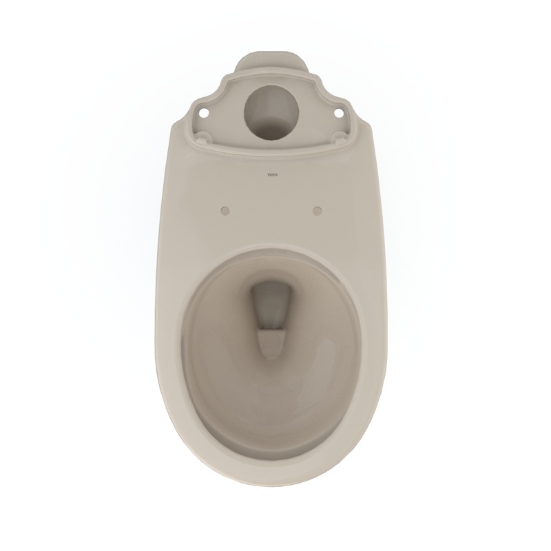 TOTO C775CEFG#03 Drake Round Tornado Flush Toilet Bowl With Cefiontect - Bone