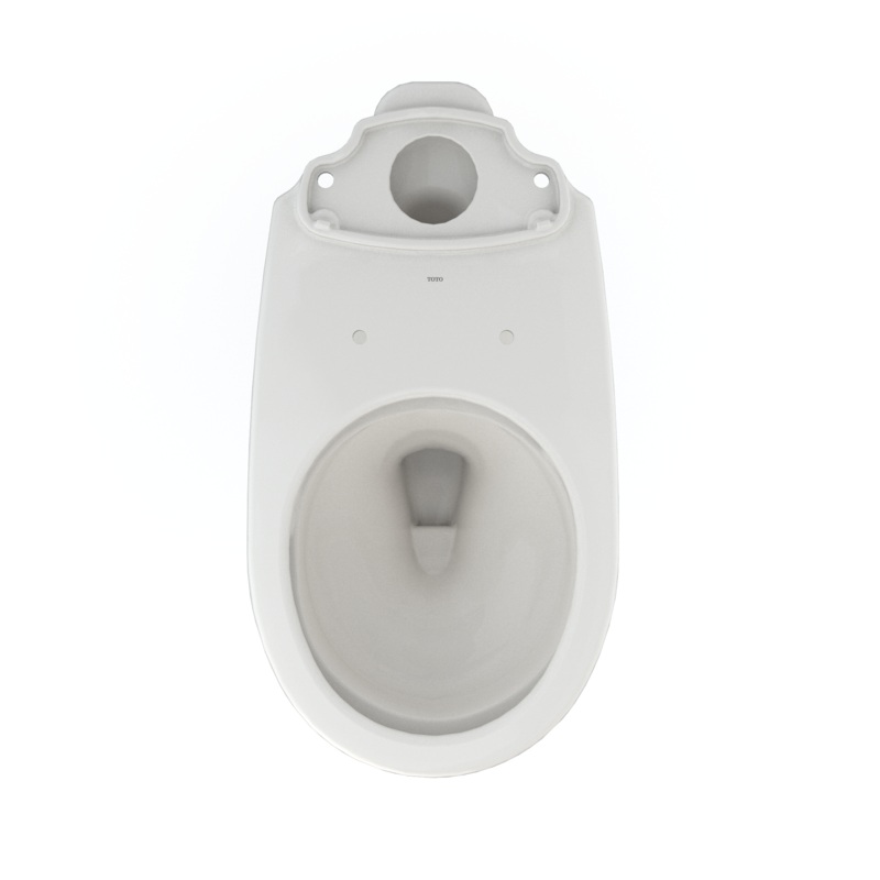 TOTO C775CEFG#11 Drake Round Tornado Flush Toilet Bowl With Cefiontect - Colonial White