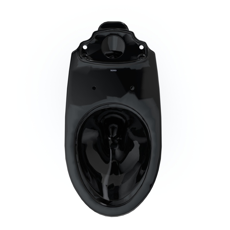 TOTO C776CEF#51 Drake Elongated Universal Height Universal Height Tornado Flush Toilet Bowl - Ebony