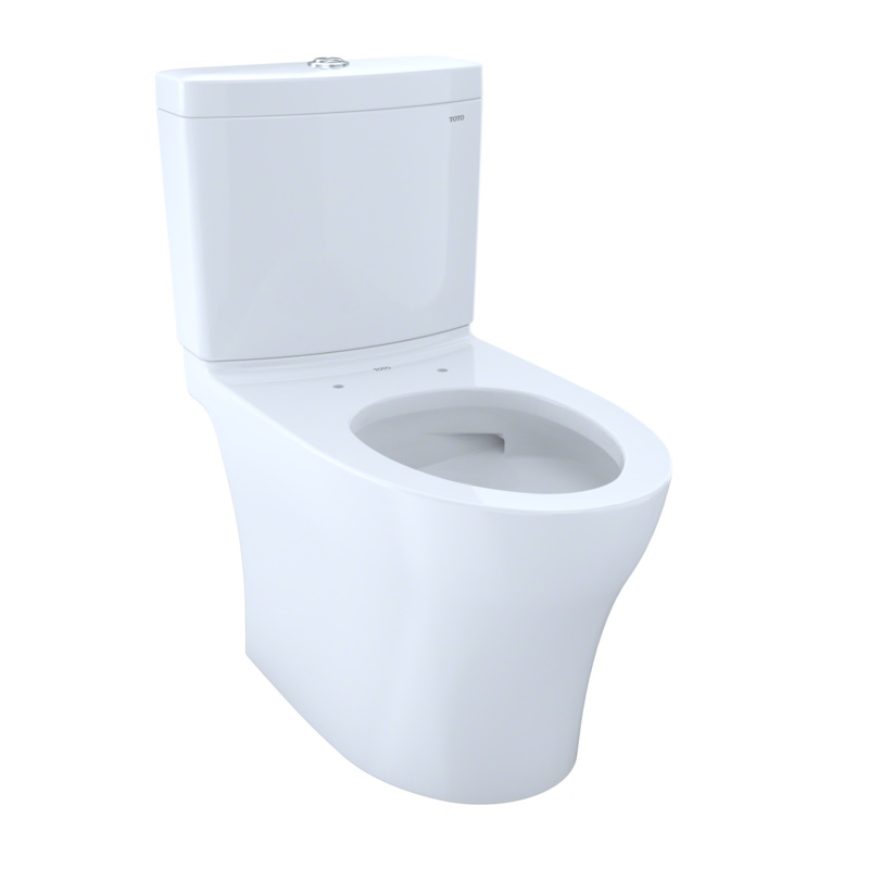 TOTO CST446CEMGN#01 Aquia Iv Two-Piece Elongated Dual Flush 1.28 And 0.9 Gpf Skirted Toilet With Cefiontect - Cotton White