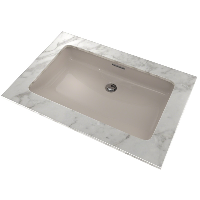 TOTO LT191G#03 Rectangular Undermount Bathroom Sink With Cefiontect - Bone