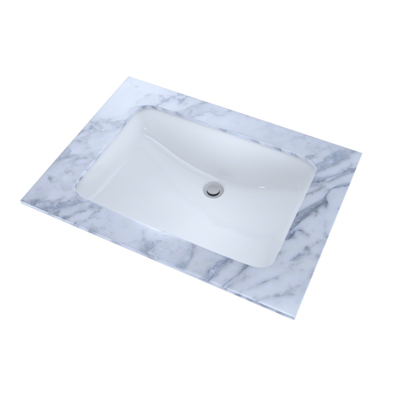 TOTO LT540G#01 21-1/4" X 14-3/8" Large Rectangular Undermount Bathroom Sink With Cefiontect - Cotton White