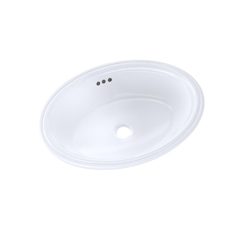 TOTO LT643#01 Dartmouth 17-1/4" x 12-7/8" Oval Undermount Bathroom Sink , Cotton White