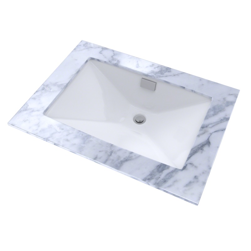 TOTO LT931#01 Lloyd Rectangular Undermount Bathroom Sink - Cotton White