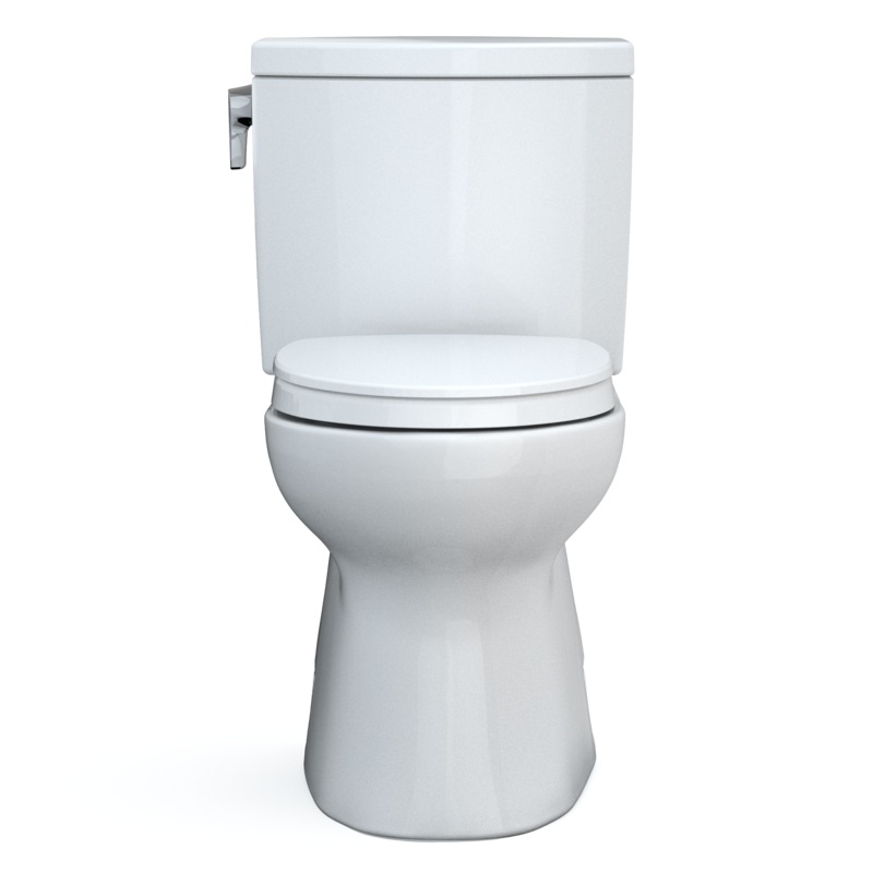 TOTO MS474124CUFG#01 Vespin Ii 1G Two-Piece Elongated 1.0 Gpf Universal Height Toilet With Cefiontect And Ss124 Softclose Seat - Cotton White