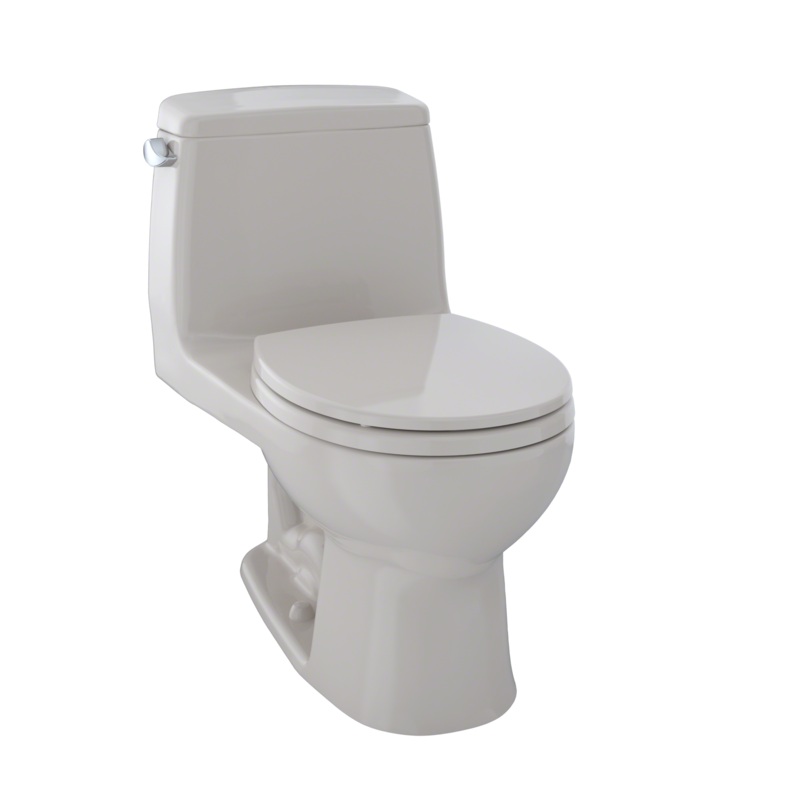 TOTO MS853113E#12 Eco Ultramax One-Piece Round Bowl 1.28 Gpf Toilet - Sedona Beige