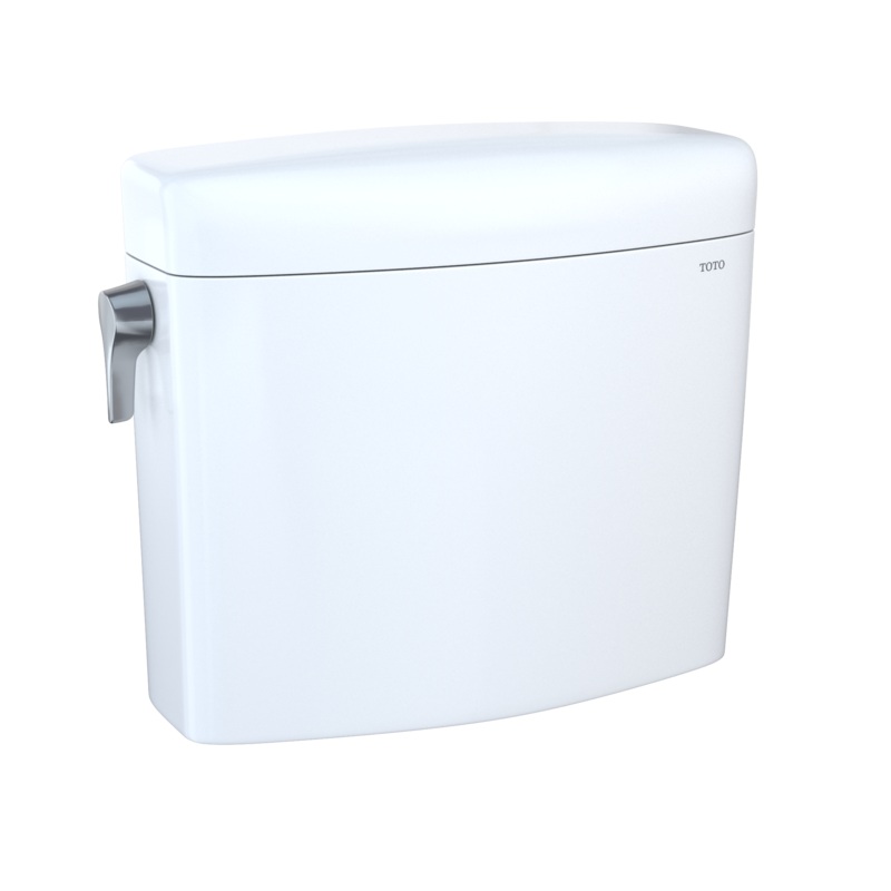 TOTO ST436EMNA#01 Aquia Iv Cube Dual Flush 1.28 And 0.9 Gpf Toilet Tank Only With Washlet+ Auto Flush Compatibility - Cotton White