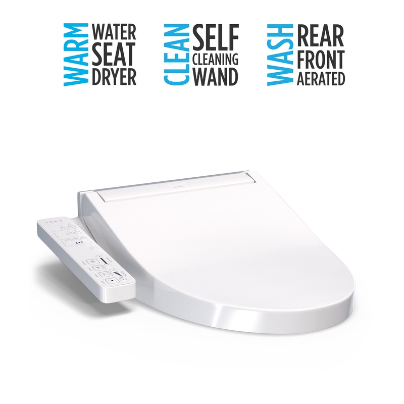 TOTO SW3023#01 Washlet Kc2 Electronic Bidet Toilet Seat With Heated Seat And Softclose Lid - Cotton White