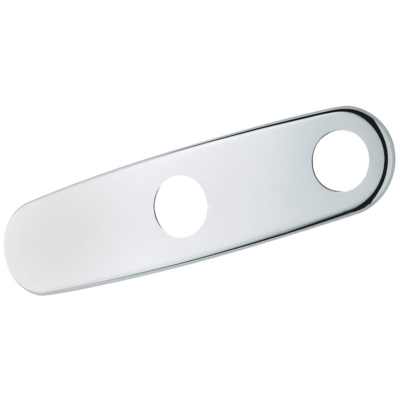 GROHE 07555000 10" Two-Hole Escutcheon , Chrome