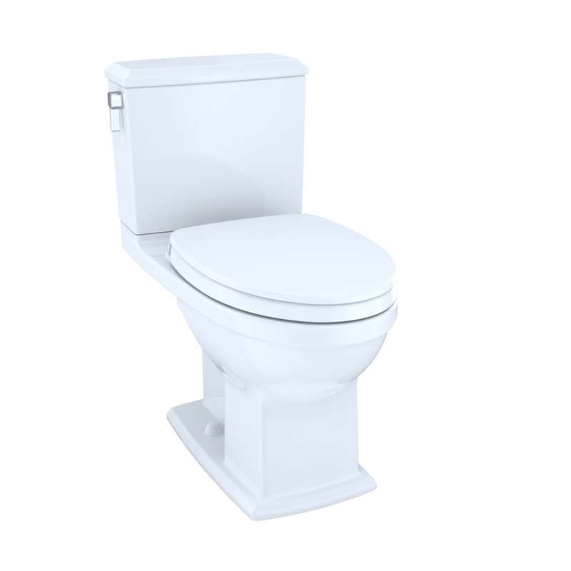 TOTO MS494124CEMFG#01 Connelly Washlet+ Two-Piece Elongated Dual Flush 1.28 And 0.9 Gpf Universal Height Toilet With Cefiontect - Cotton White
