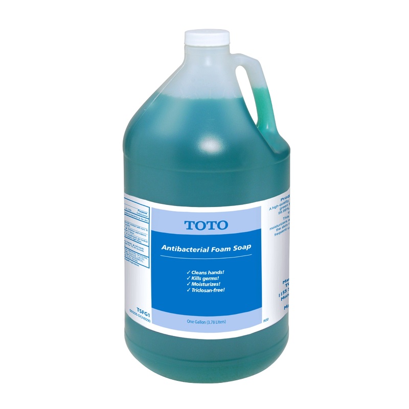 TOTO TSFG1 Antibacterial Foam Soap Pack Of Four 1 Gallon Bottles - Green
