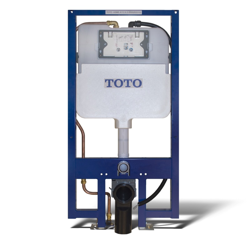 TOTO WT173MA Duofit In-Wall Dual Flush 1.28 And 0.9 Gpf Tank System With Washlet+ Auto Flush Ready Copper Supply Line -
