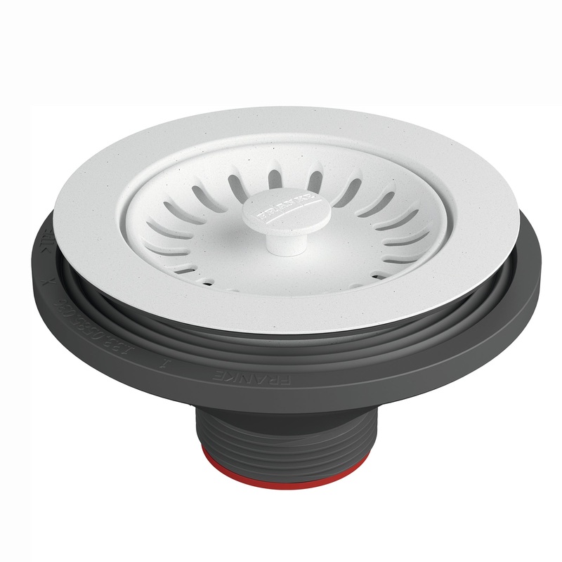 FRANKE 900-PWT Colorline Sink Strainer Assembly - Polar White