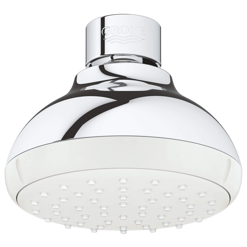 GROHE 26050001 100 Shower Head, 4" - 1 Spray, 1.5 gpm , Chrome