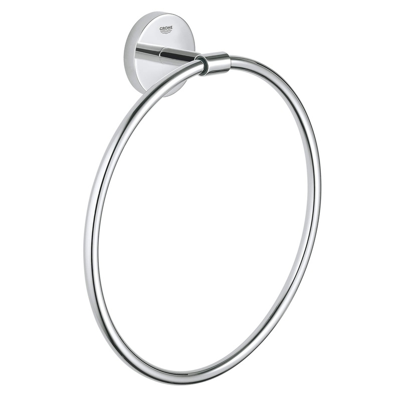 GROHE 40460001 8" Towel Ring , Chrome