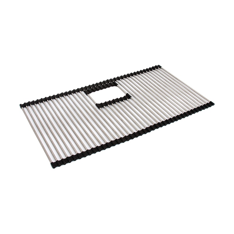 FRANKE PKG31-36RM 25.8-in. x 13.8-in. Stainless Steel Bottom Roller Mat for Peak PKG11031 Sinks In Stainless Steel
