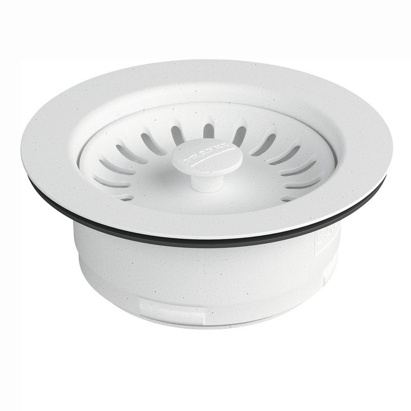 FRANKE WD-900-PWT Colorline Replacement Waste Disposer Flange for Kitchen Sink in Polar White
